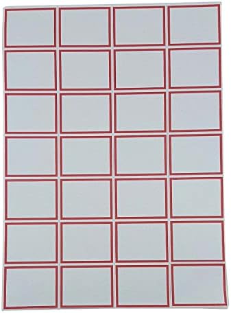 Етикети от хартия Aumni Crafts Price (брой 5440 броя) 0,71x0,47 инча [18x12 ММ] Бели Празни маркери, самозалепващи