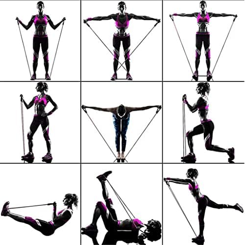 YFQHDD 11 бр./компл. эспандеры от ТПЭ 100-150 килограма, женски Цветен колан за фитнес, въжета за йога, обзавеждане