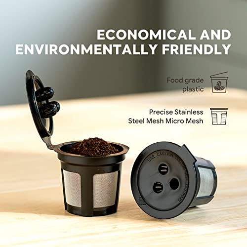 Многократно Кафе шушулка Cicano за кафе Ninja, 6 Опаковки за Еднократна употреба, Постоянен Филтър за Кафе K Cup, Съвместим с кафемашина Ninja Dual Brew Pro CFP201, CFP301, CFP400