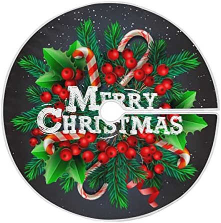 Весела Коледа, Пола, за Елхи от Кедрови Бонбони, 36 инча, Начало Декор за Коледната Елха, Пола, Подложка за
