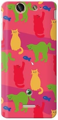 Втора кожа uistore Daily Cats (розова) / за Xperia SX SO-05D/docomo DSEXSX-ABWH-194-X063