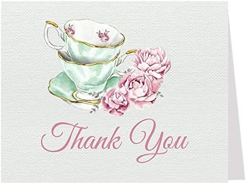 Пригласительная Дама Сватбена Чай Благодарствени Картички Булчински душ Сгъваеми Бележки Благодаря за Сватба