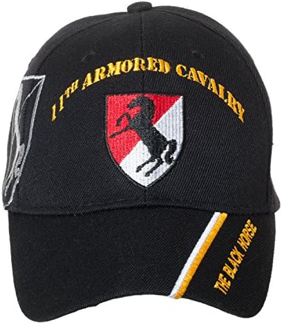 Бейзболна шапка Artisan Owl с официален лиценз Бронетанкова дивизия на армията на САЩ, черна Бродирани бейзболна