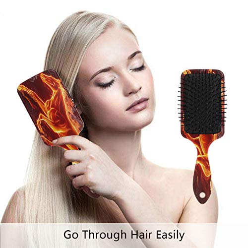 Четка за коса на въздушна възглавница Vipsk, Пластмаса, Цветни, Огнено-Черни, подходящ за добър масаж и антистатични